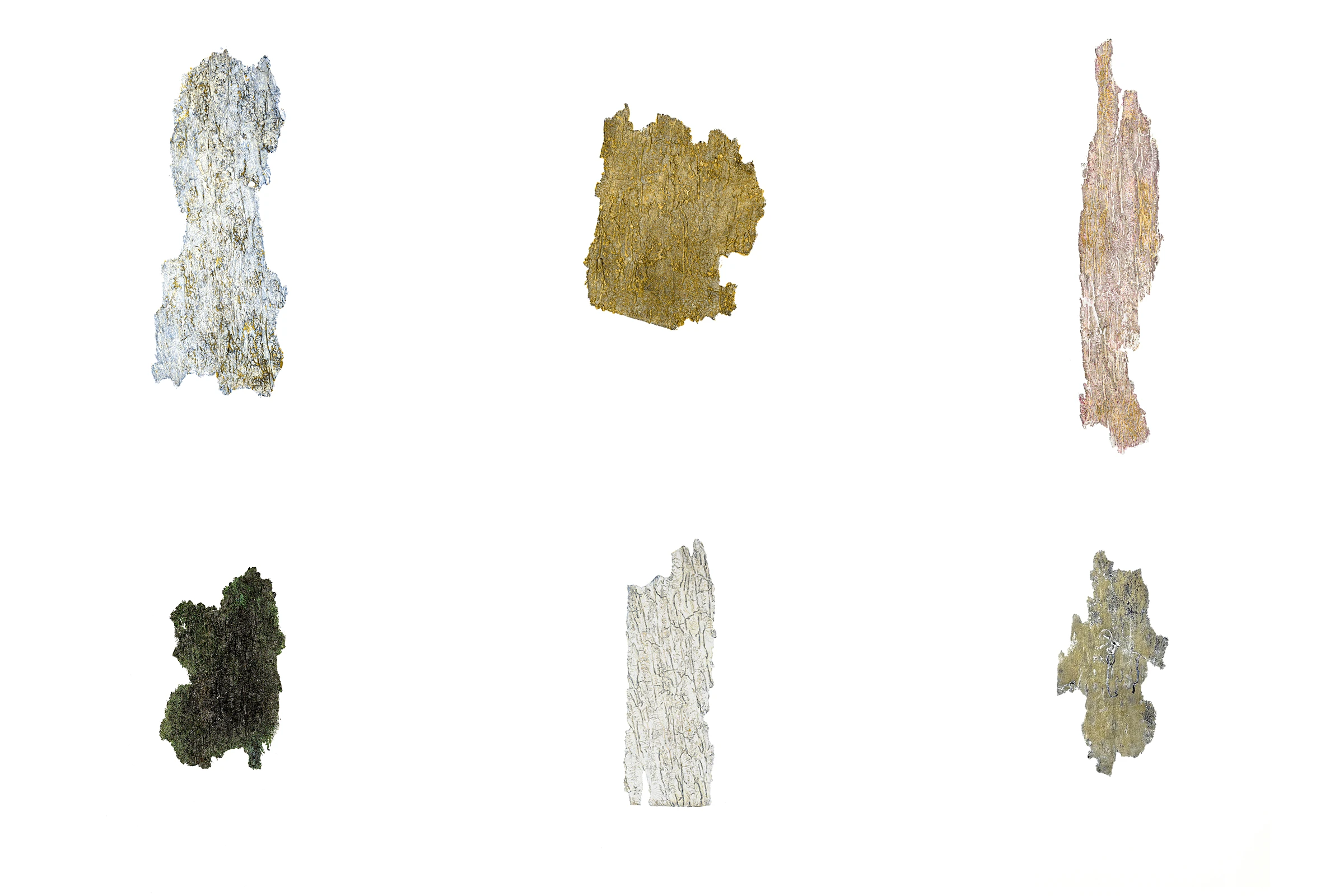 Collage of six prints DO YOU READ ME I–VI by Anna Kubelík.