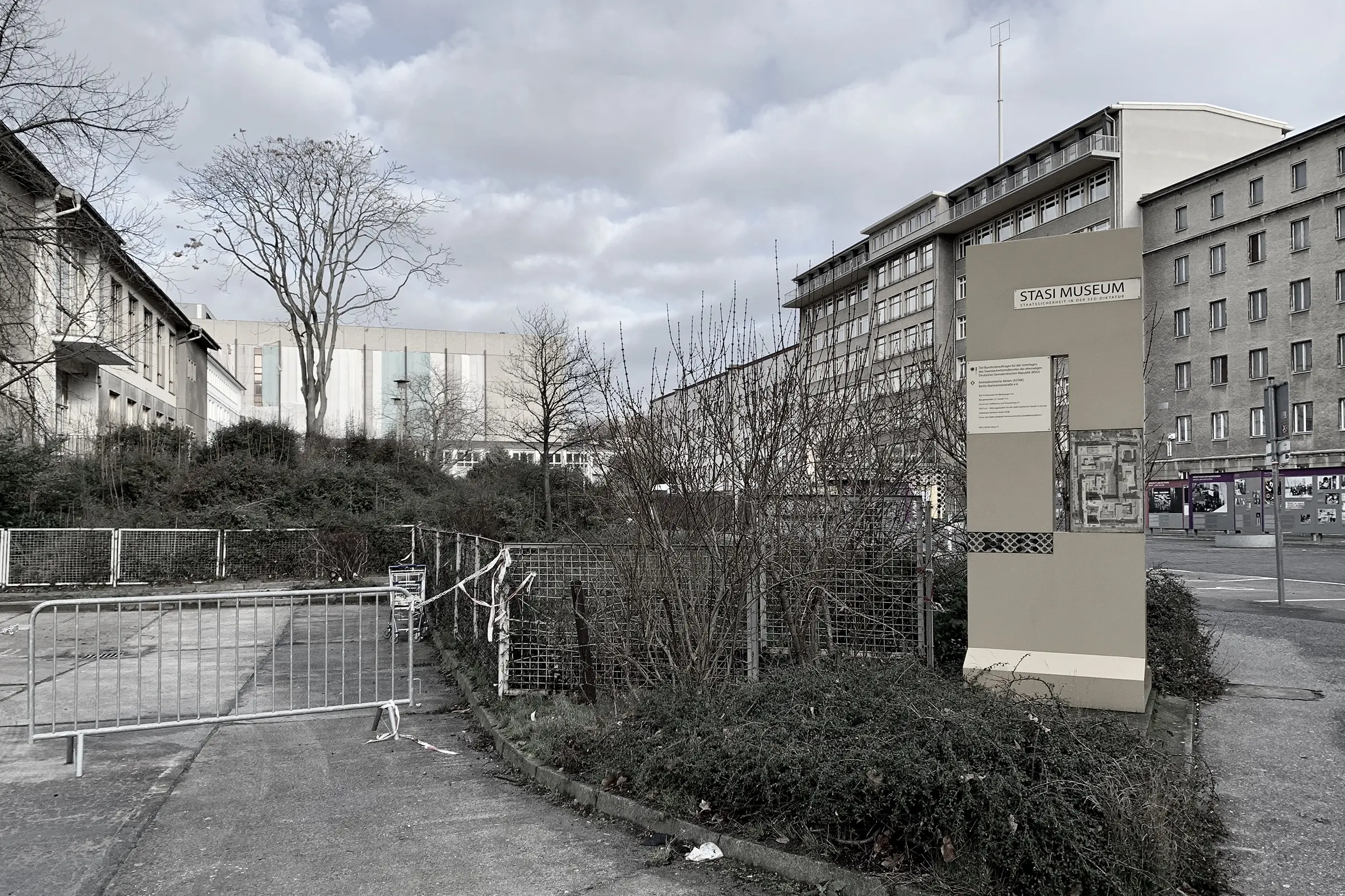 View across the former Ministry for State Security grounds.
